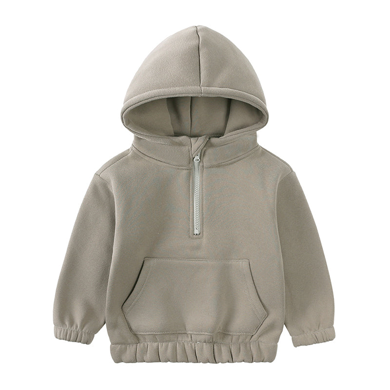 Ensemble bébé et enfant à capuche en coton