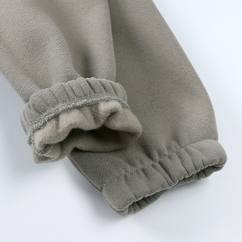Ensemble bébé et enfant à capuche en coton