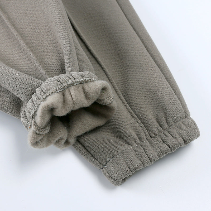 Ensemble bébé et enfant à capuche en coton