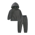 Ensemble bébé et enfant à capuche en coton