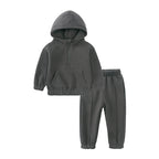 Ensemble bébé et enfant à capuche en coton