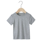 T-shirt bébé et enfant à manches courtes en coton
