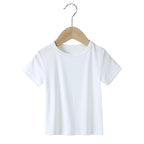 T-shirt bébé et enfant à manches courtes en coton