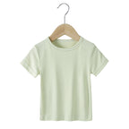 T-shirt bébé et enfant à manches courtes en coton