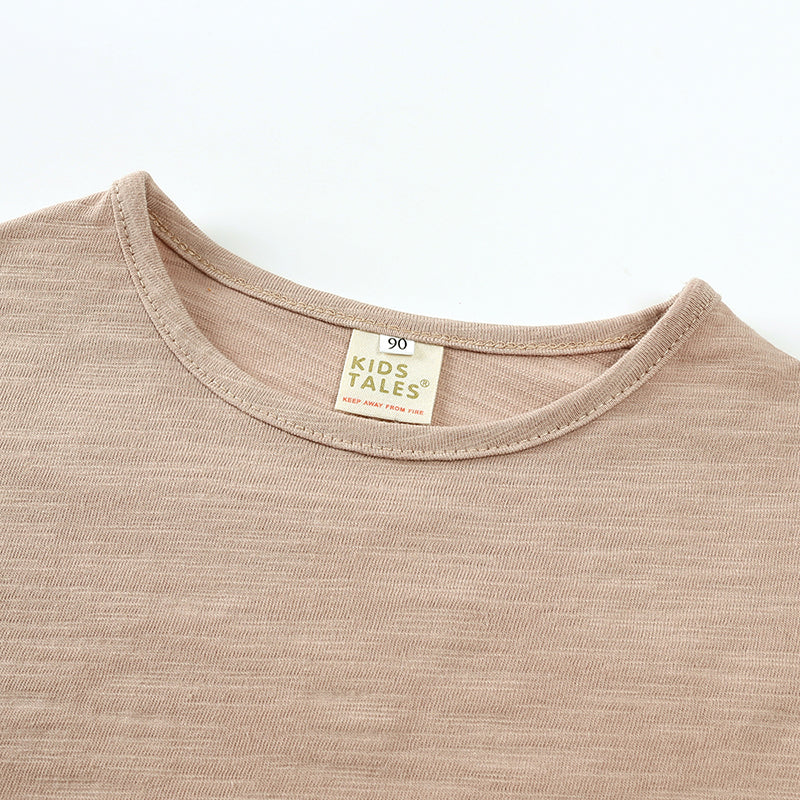 T-shirt bébé à manches longues en viscose de bambou