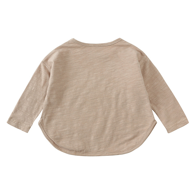 T-shirt bébé à manches longues en viscose de bambou