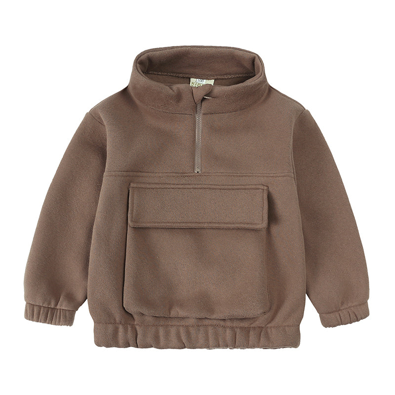Ensemble bébé et enfant en coton avec poches