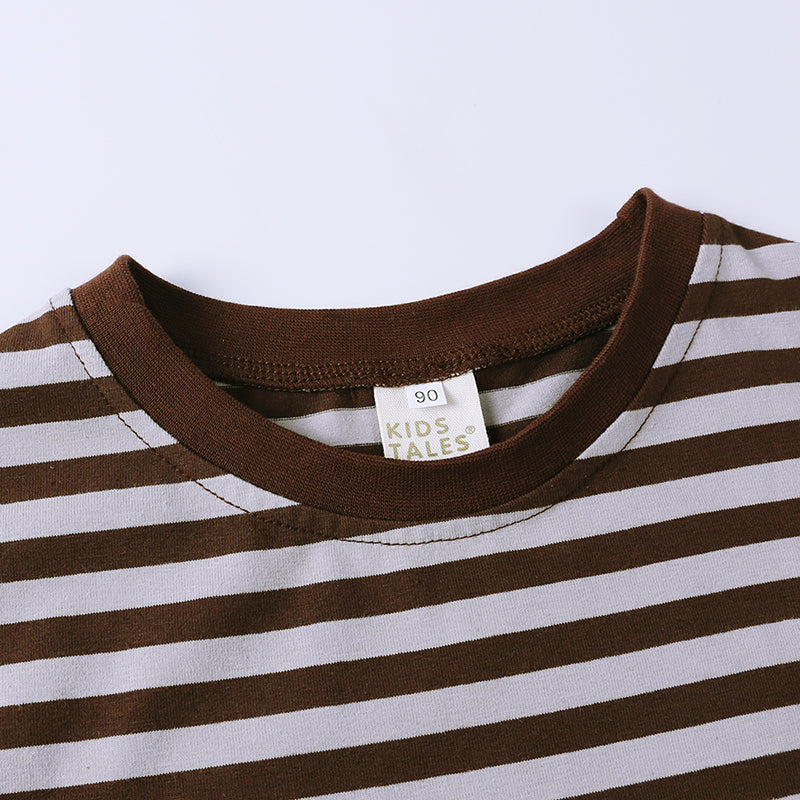 T-shirt enfant en coton aux rayures