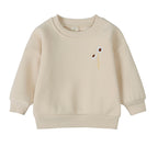 Ensemble enfant sweat fleuri et pantalon en coton