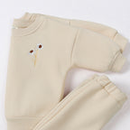 Ensemble enfant sweat fleuri et pantalon en coton