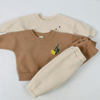 Ensemble enfant sweat fleuri et pantalon en coton