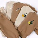 Ensemble enfant sweat fleuri et pantalon en coton
