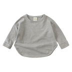 T-shirt bébé à manches longues en viscose de bambou