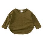 T-shirt bébé à manches longues en viscose de bambou