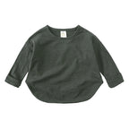 T-shirt bébé à manches longues en viscose de bambou