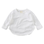 T-shirt bébé à manches longues en viscose de bambou