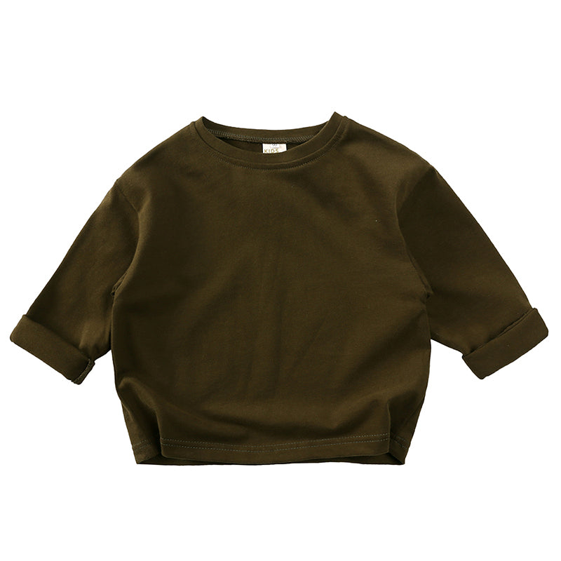 Sweat-shirts bébé à manches longues en viscose de bambou