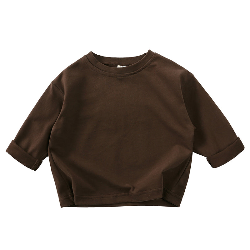 Sweat-shirts bébé à manches longues en viscose de bambou