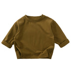 Sweat-shirts bébé à manches longues en viscose de bambou