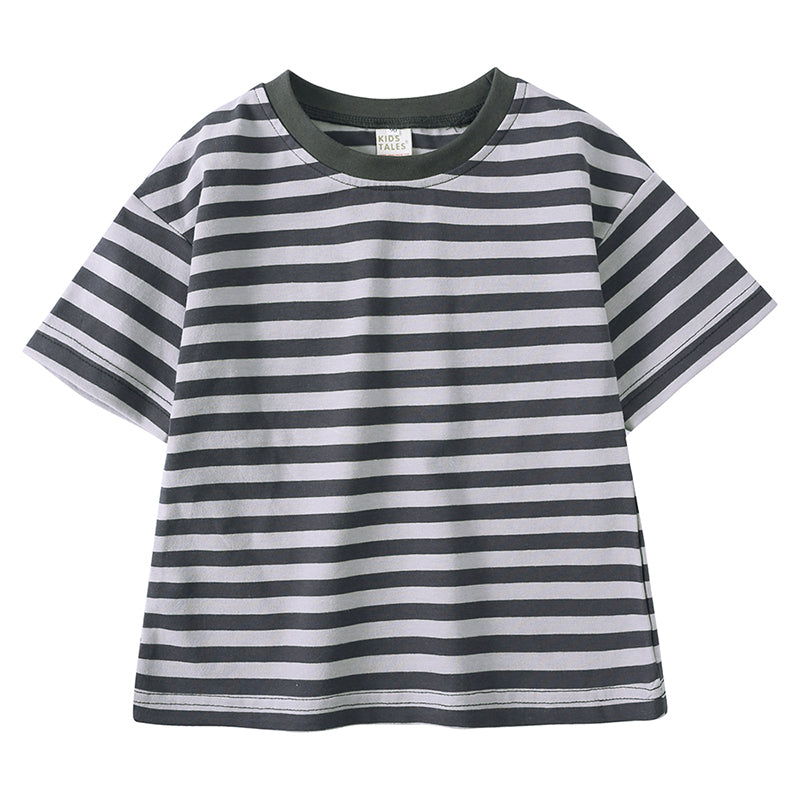 T-shirt enfant en coton aux rayures