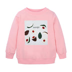 Kids' cotton sweatshirt with avocado print
