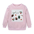 Kids' cotton sweatshirt with avocado print