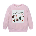 Kids' cotton sweatshirt with avocado print