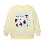Kids' cotton sweatshirt with avocado print