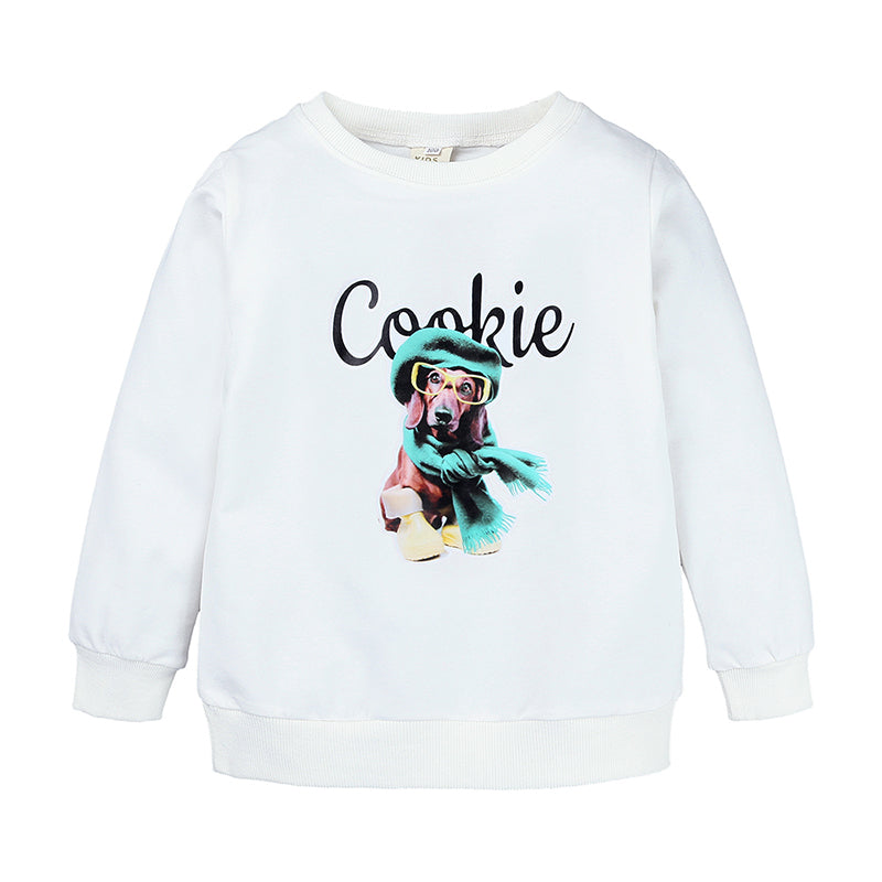 Sweat-shirt enfant en coton Chien  Cookie