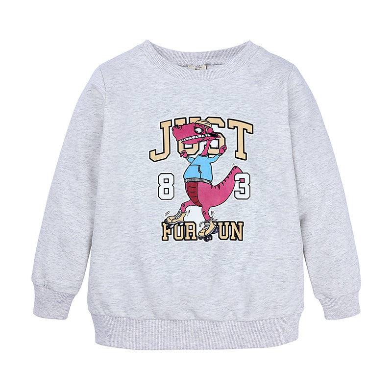 Sweat-shirt enfant en coton  Dinosaure Just for Fun