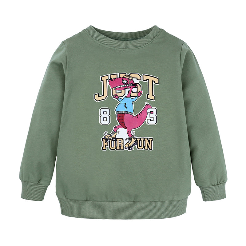 Sweat-shirt enfant en coton  Dinosaure Just for Fun