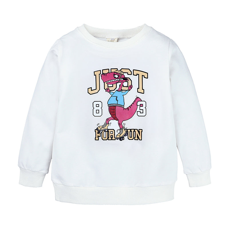 Sweat-shirt enfant en coton  Dinosaure Just for Fun