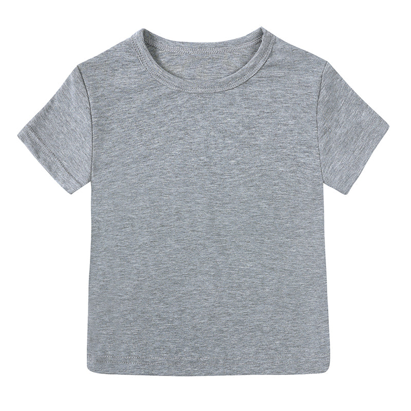 T-shirt bébé et enfant à manches courtes en coton