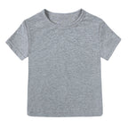 T-shirt bébé et enfant à manches courtes en coton
