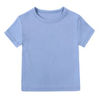T-shirt bébé et enfant à manches courtes en coton