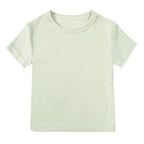 T-shirt bébé et enfant à manches courtes en coton