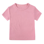 T-shirt bébé et enfant à manches courtes en coton