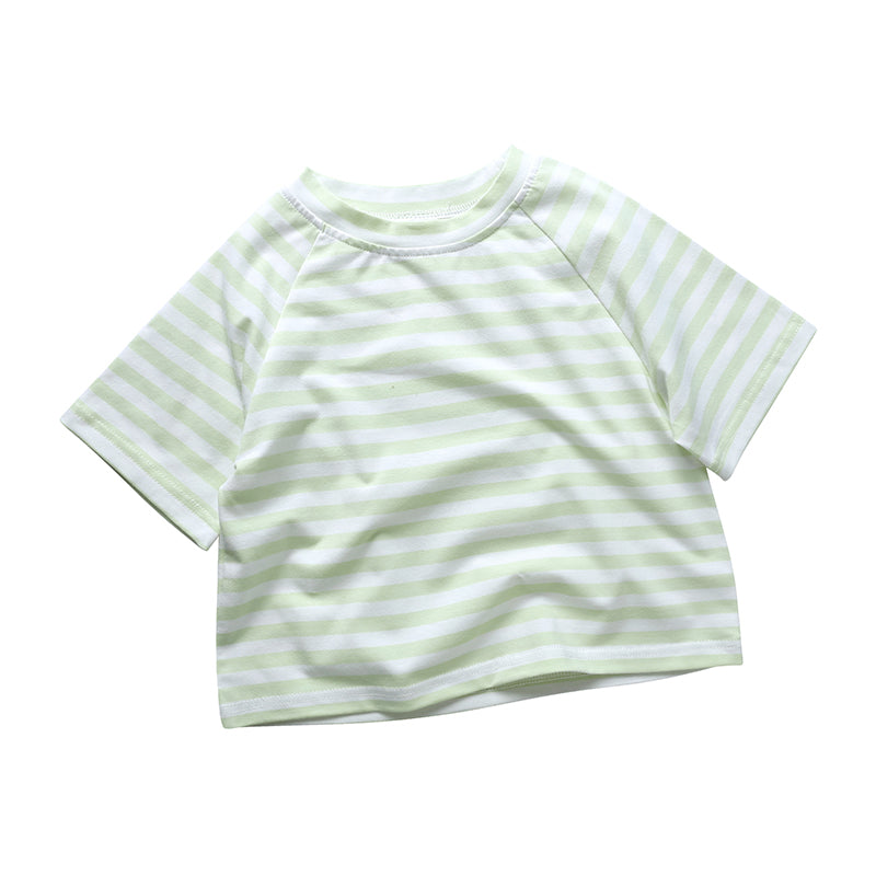 T-shirt bébé et enfant à rayures en coton
