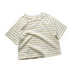 T-shirt bébé et enfant à rayures en coton