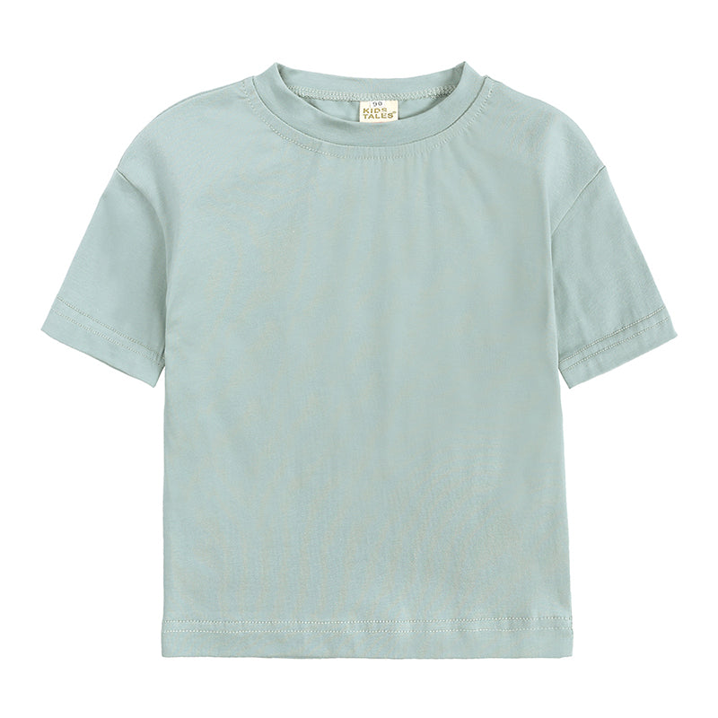 T-shirt bébé et enfant à manches courtes en coton