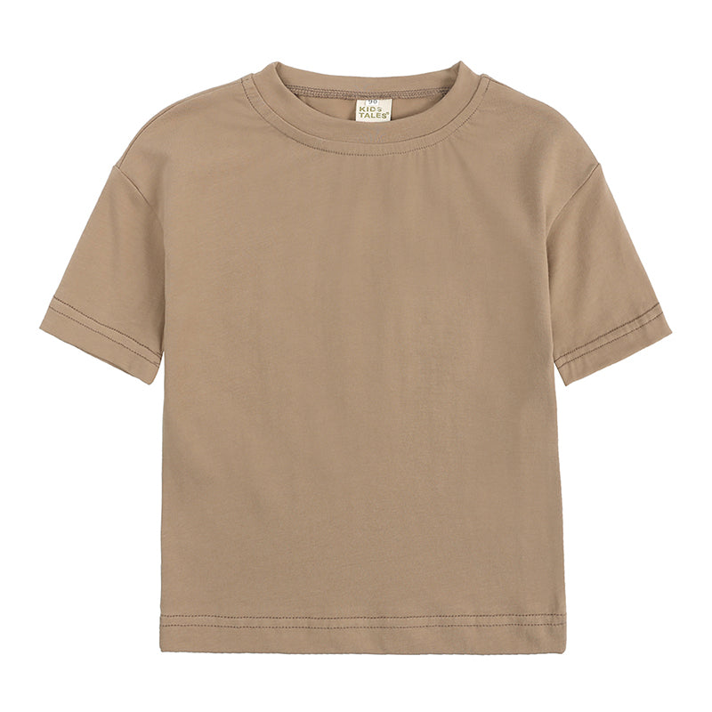 T-shirt bébé et enfant à manches courtes en coton