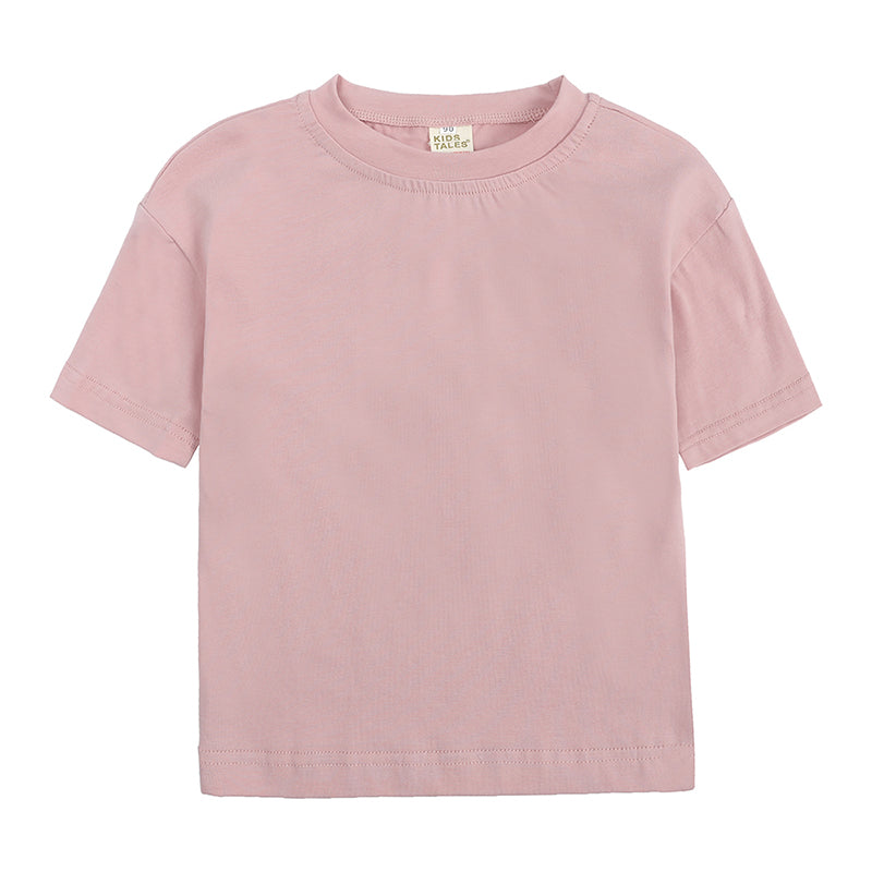T-shirt bébé et enfant à manches courtes en coton