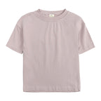 T-shirt bébé et enfant à manches courtes en coton