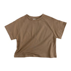 Cotton short-sleeved raglan baby and children's T-shirt