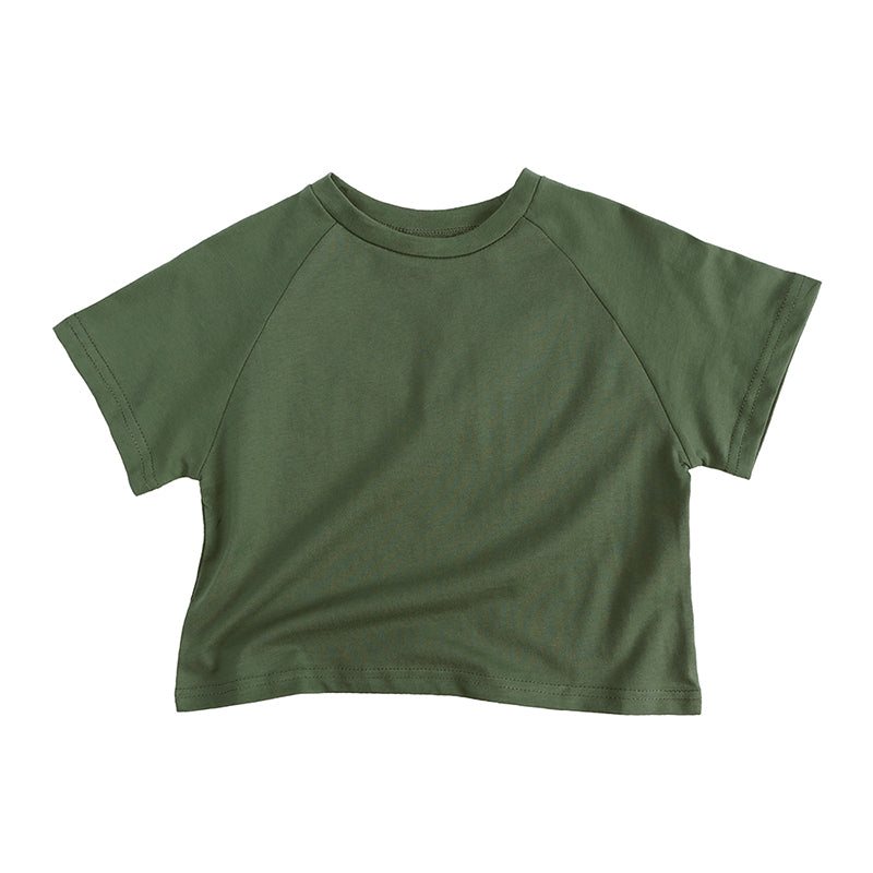 Cotton short-sleeved raglan baby and children's T-shirt